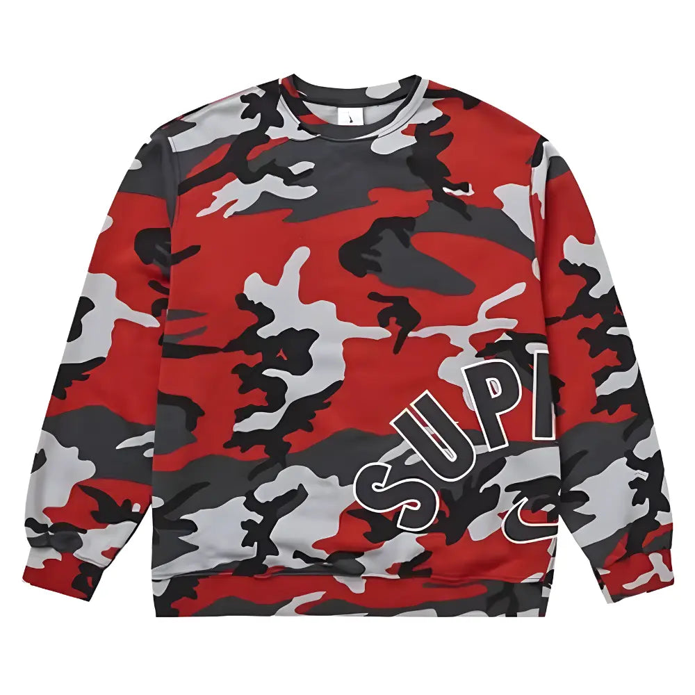 Nike Supreme Camo Arc Red Crewneck, Hoodie, Cargo and Sweatpants – Sole  Full Of Soul