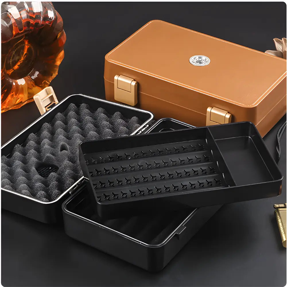 10 Piece Cigar Storage Box With Hygrometer Sole Full Of Soul