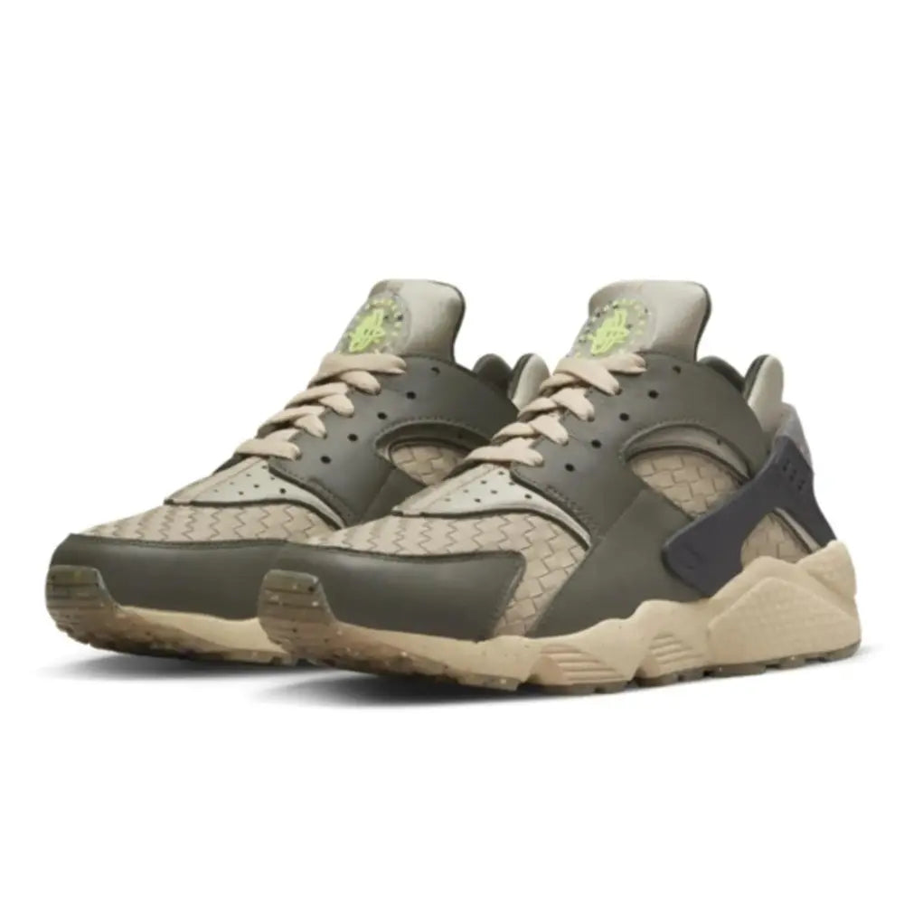 Nike Air Huarache Crater Cargo Khaki Limestone - Angled Side View