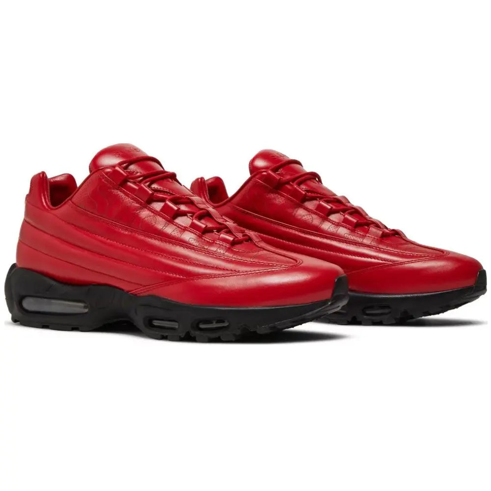 Nike X Supreme Air Max 95 Lux Supreme Red - Angled Side View of Both