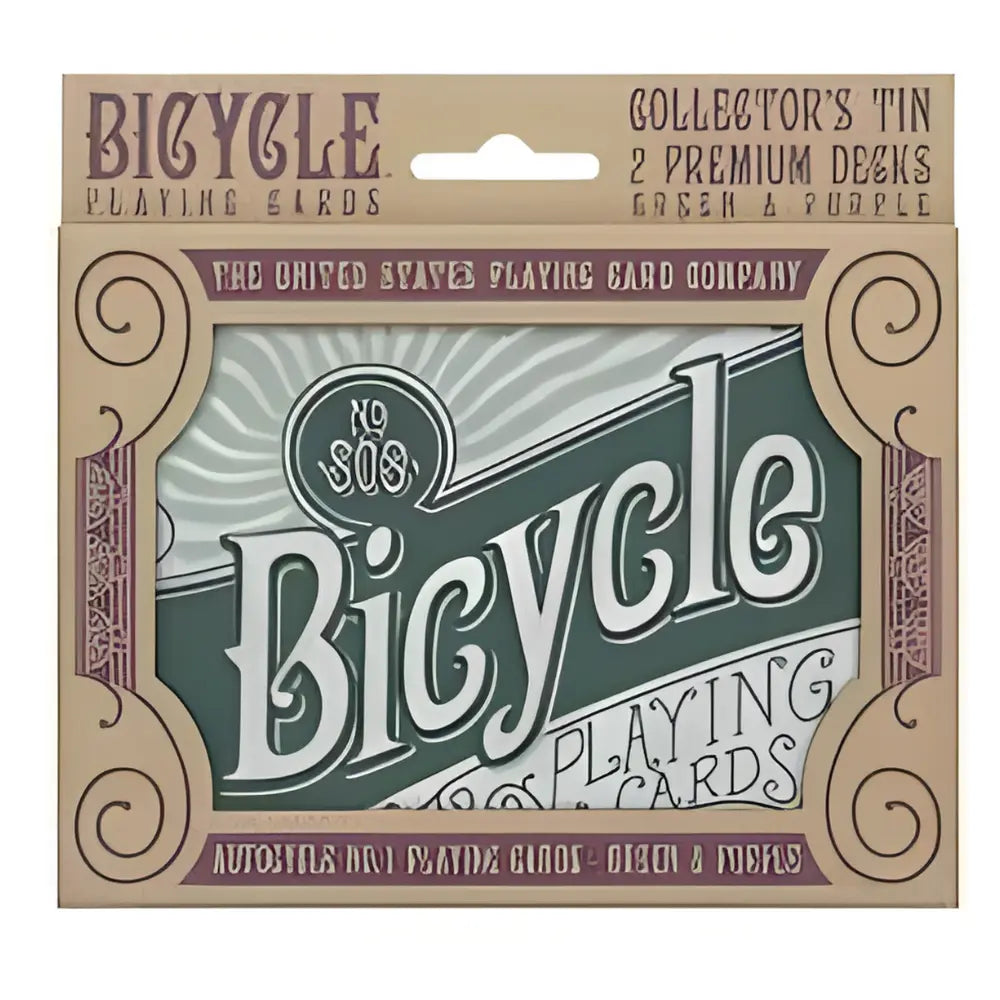 Bicycle Collectors Ton 2 Decks Green And Purple Bicycle