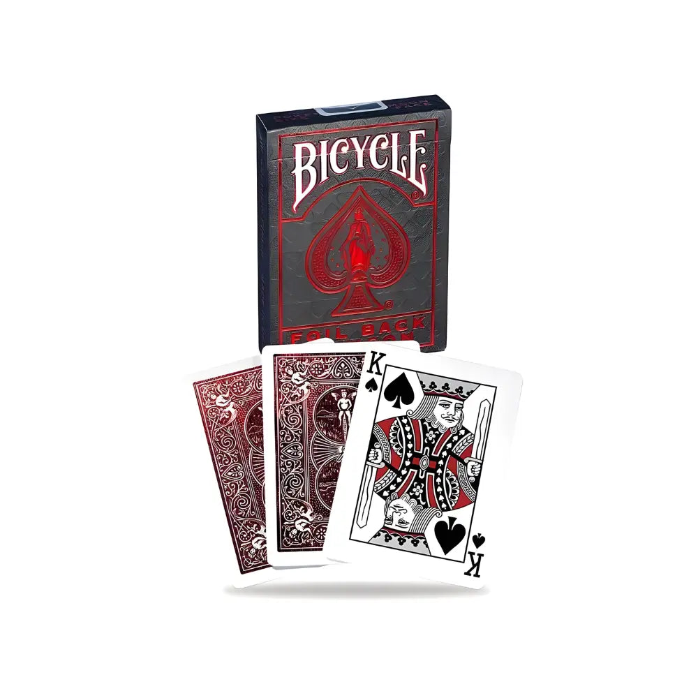 Bicycle Foil Back Crimson 3