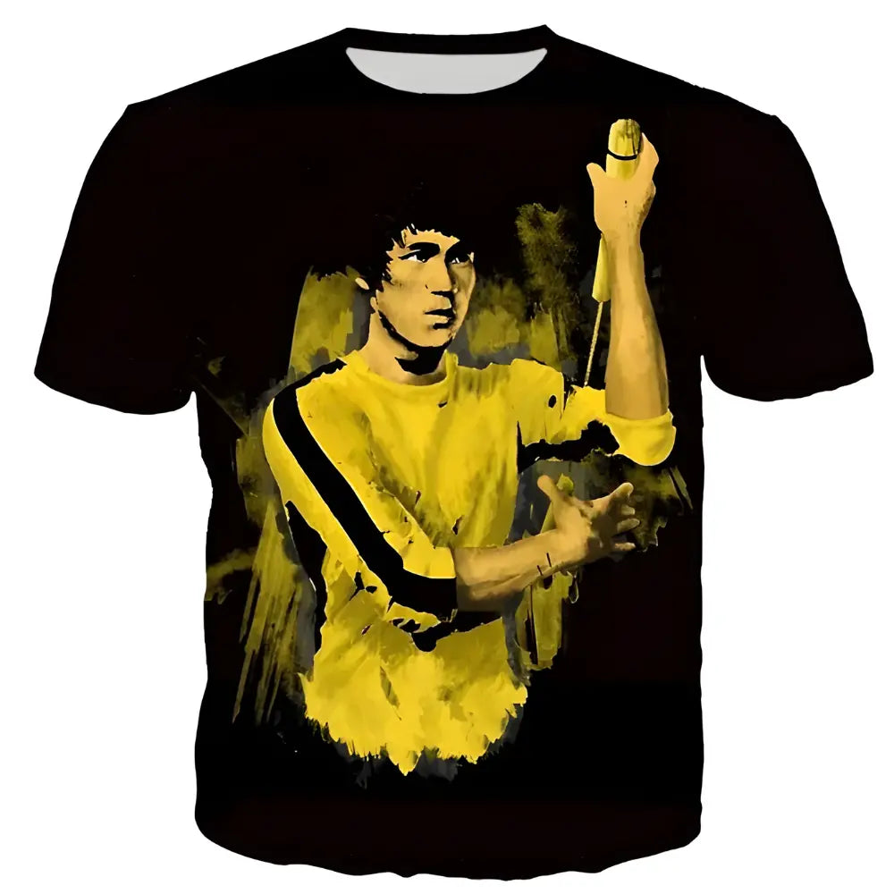 Bruce Lee T-Shirt Vintage Yellow Sole Full Of Soul