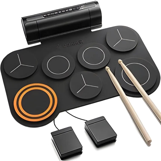 Donner Electronic Drum Pads With Built In Speakers Donner