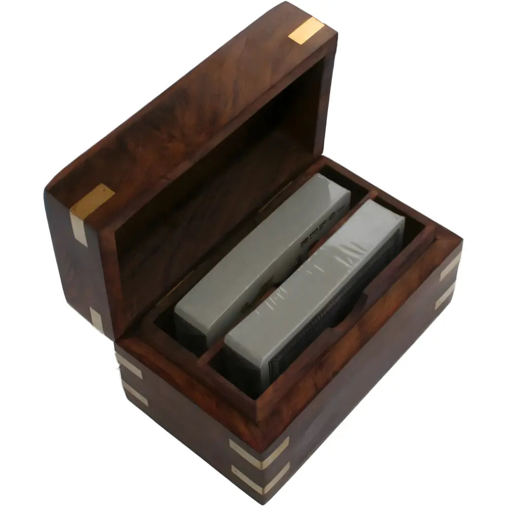 Handmade Wooden Card Box 2 Decks 3