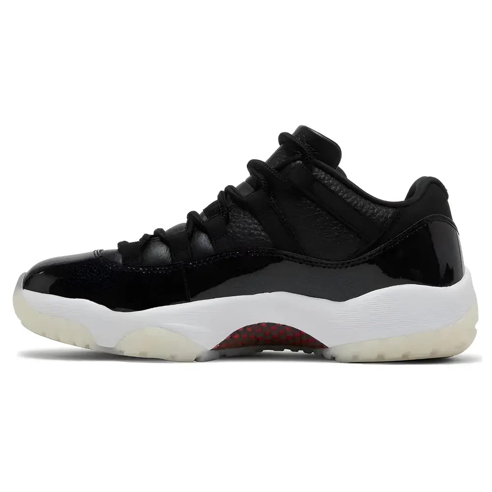 Jordan 11 Retro Low Black, Gym Red & White Sail 2