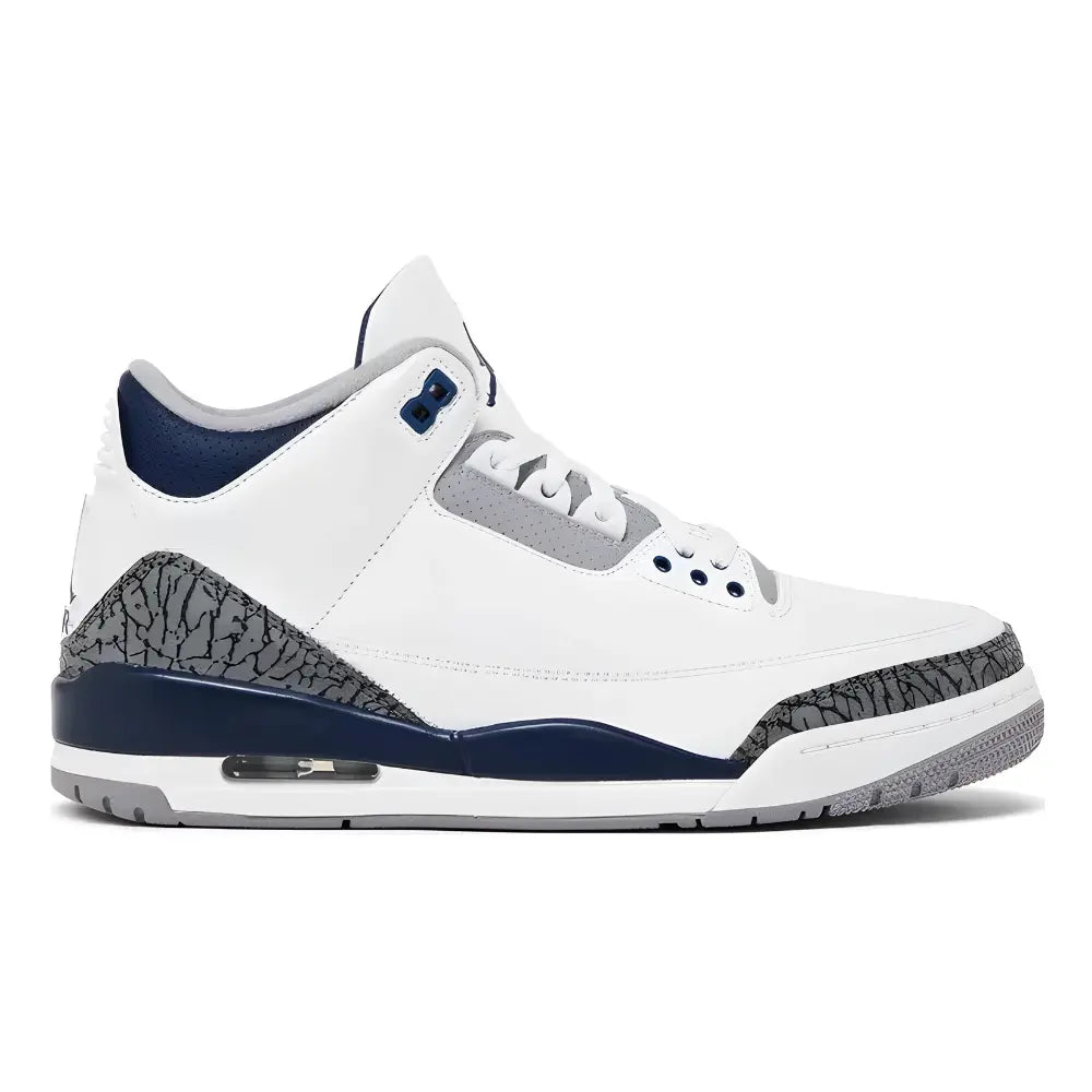 Jordan 3 Retro Midnight Navy, Cement Grey & Black 1