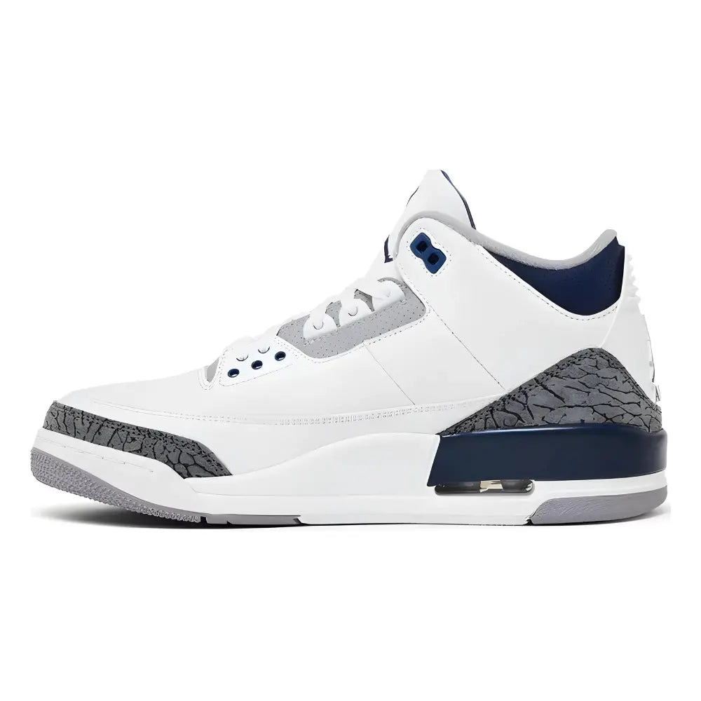 Jordan 3 Retro Midnight Navy, Cement Grey & Black 2