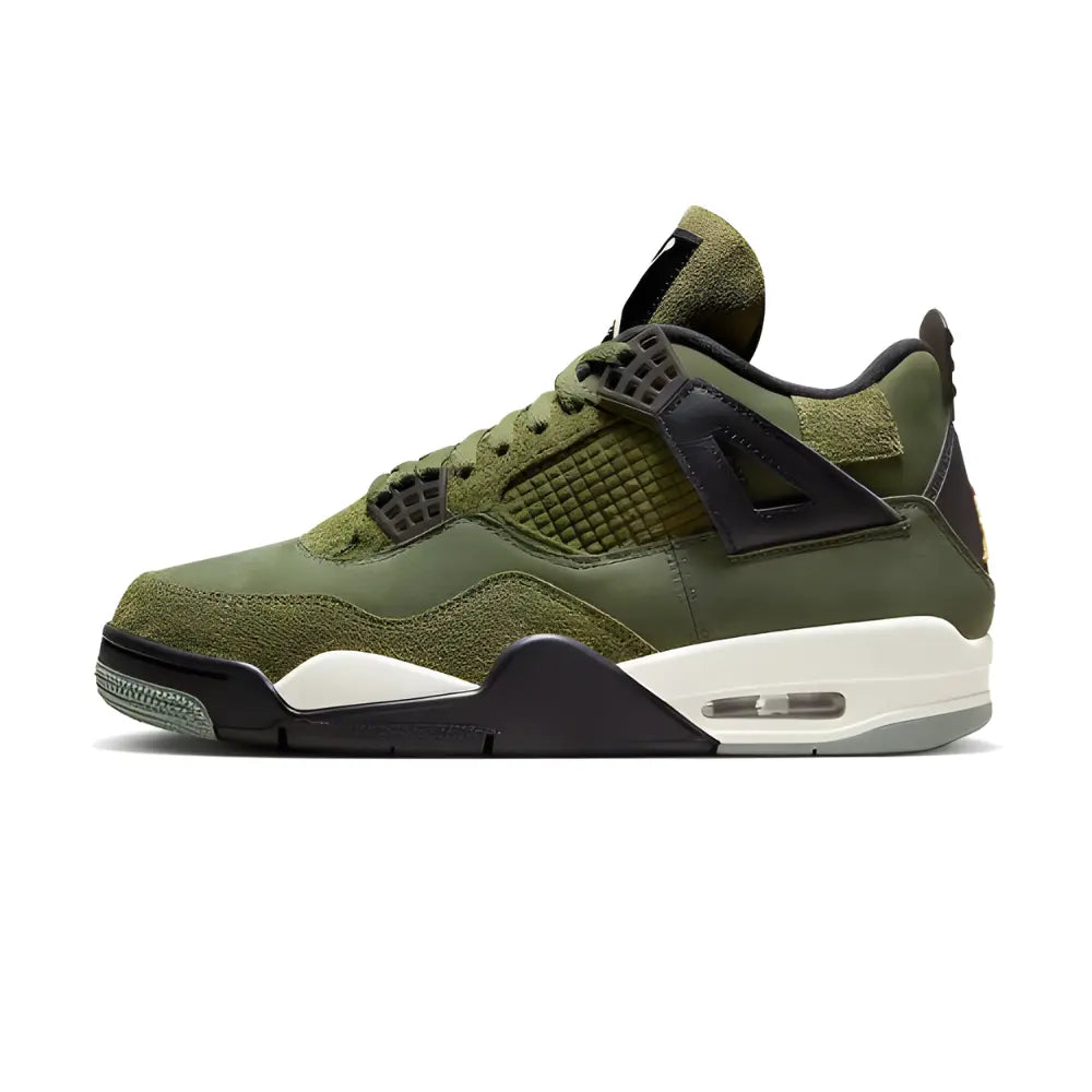 Jordan 4 Retro Medium Olive And Pale Vanilla 1