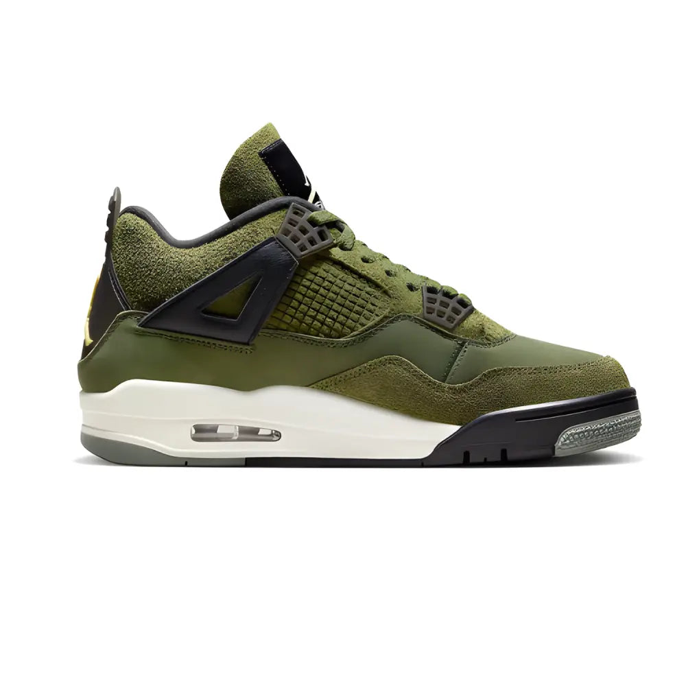 Jordan 4 Retro Medium Olive And Pale Vanilla Jordan