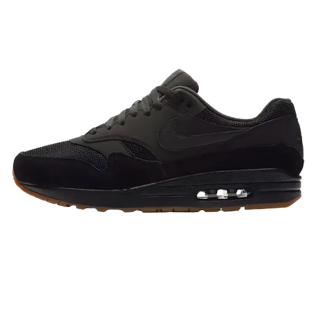 Nike air max hotsell 1 black gum sole