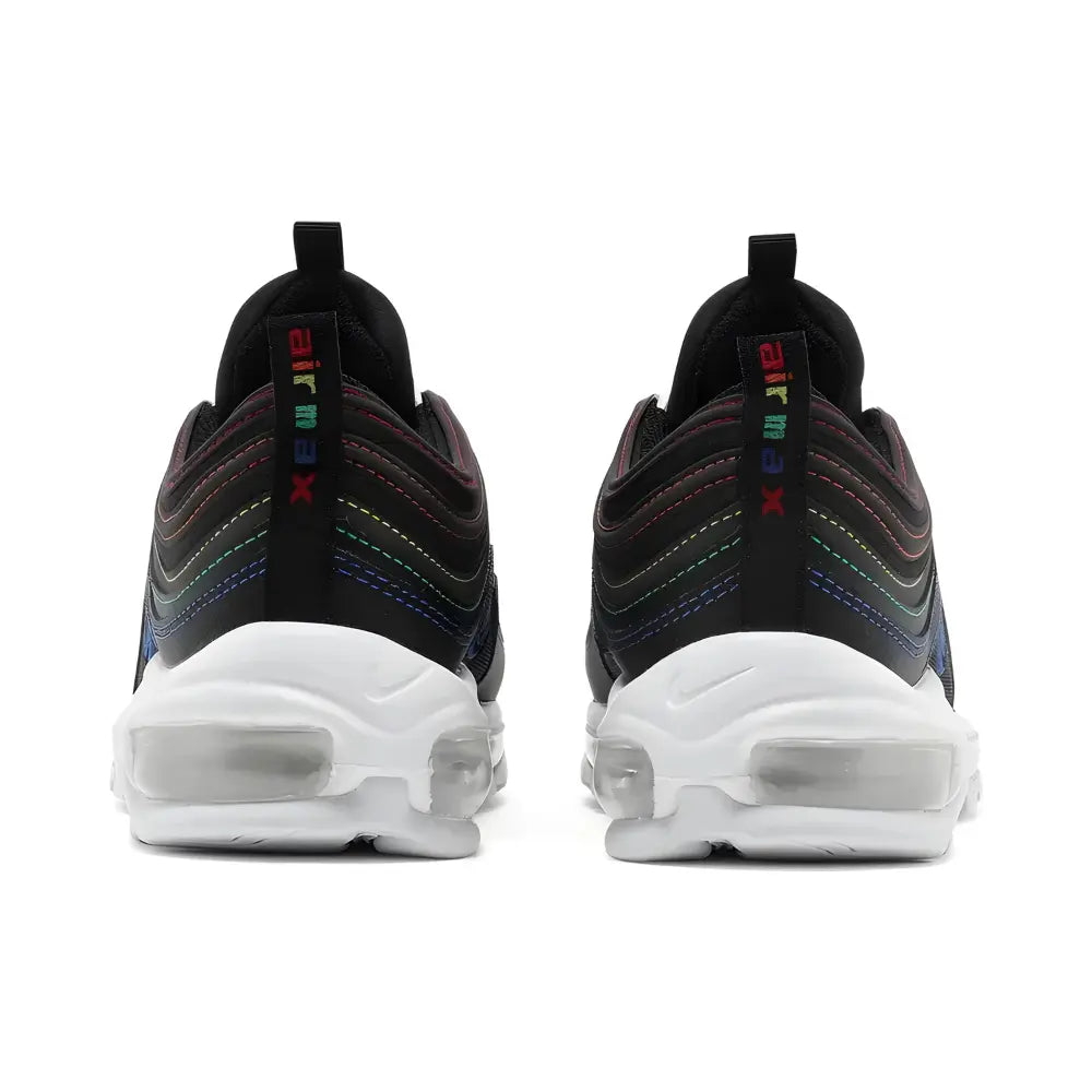 Nike Air Max 97 Black Rainbow Stitching 4