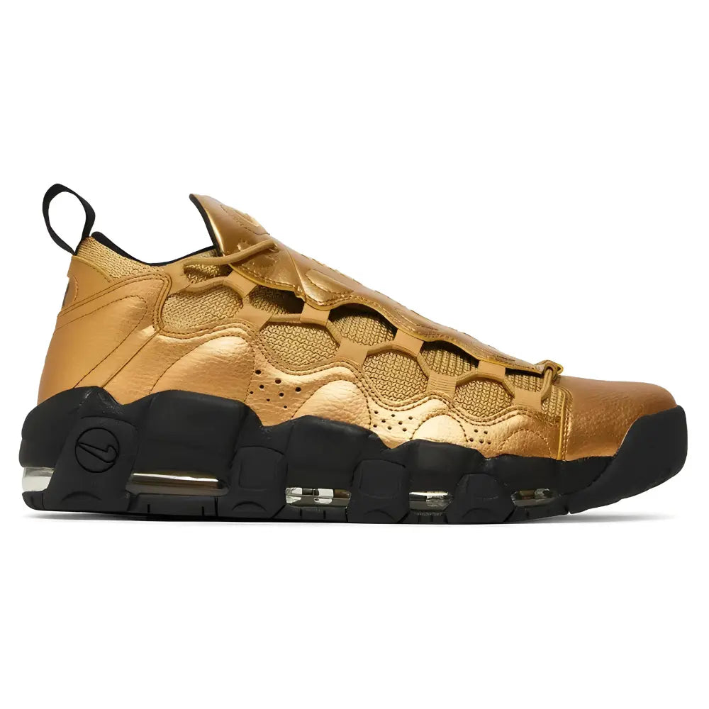 Nike Air More Money Metallic Gold Black 1