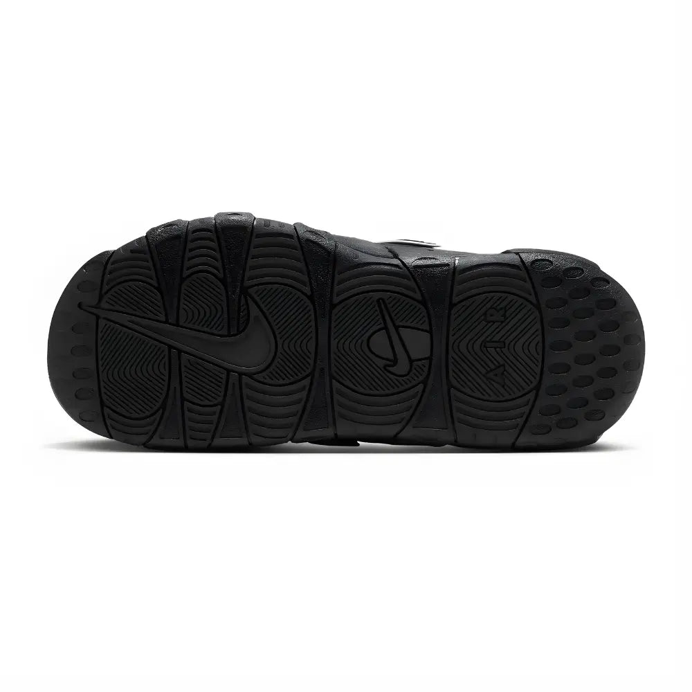 Nike Air More Uptempo Black White Sliders 5