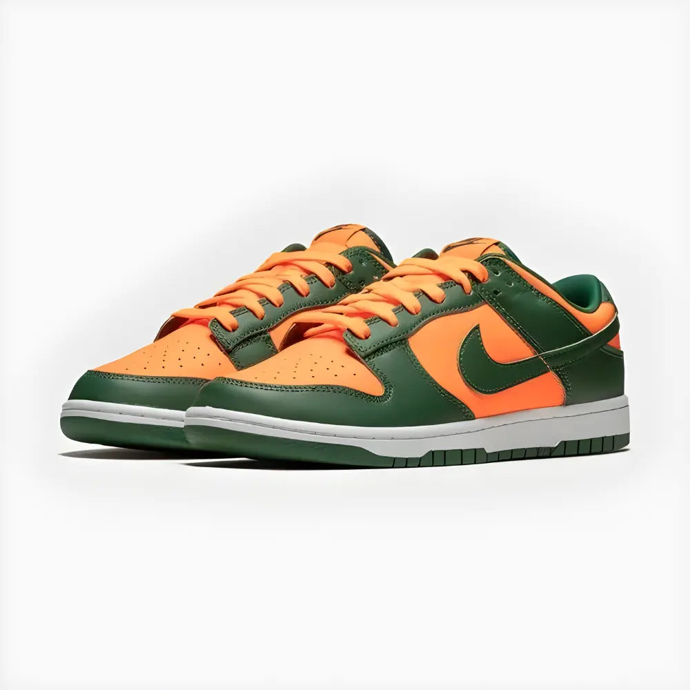 Nike Dunk Low Retro Miami Hurricanes - Angled Side View