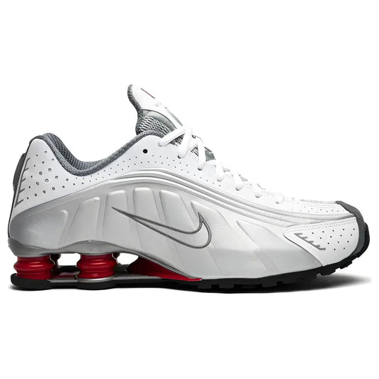 Nike Shox R4 Metallic Silver Comet Red (2018) 1