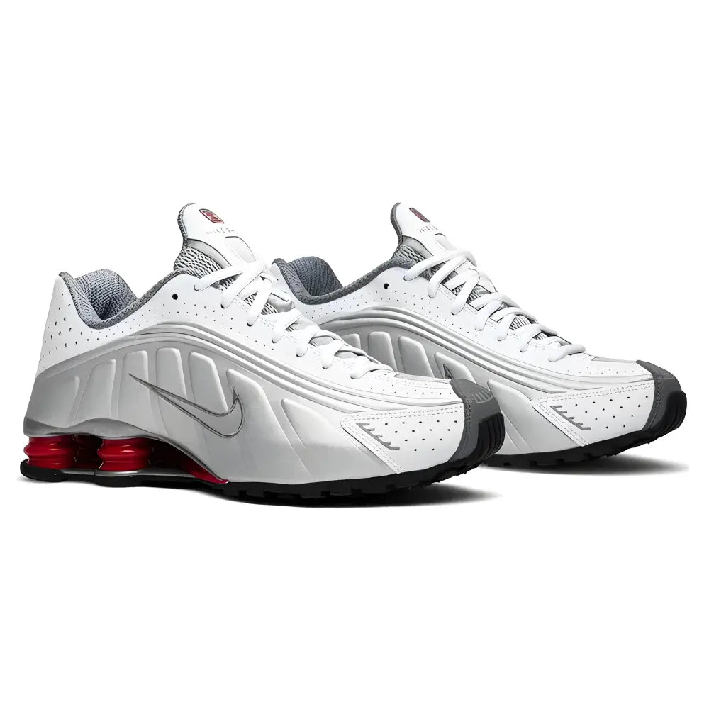 Nike Shox R4 Metallic Silver Comet Red (2018) NIKE