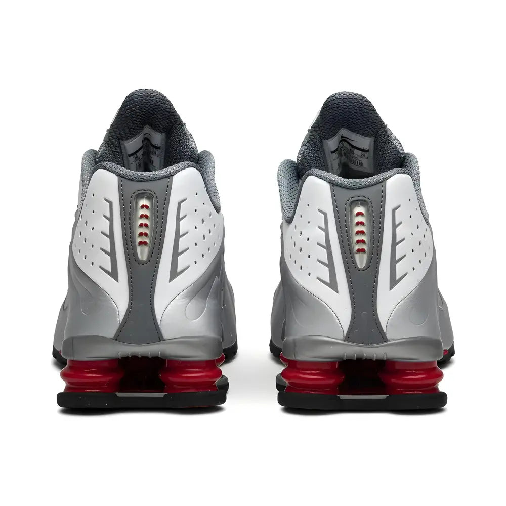 Nike Shox R4 Metallic Silver Comet Red (2018) NIKE