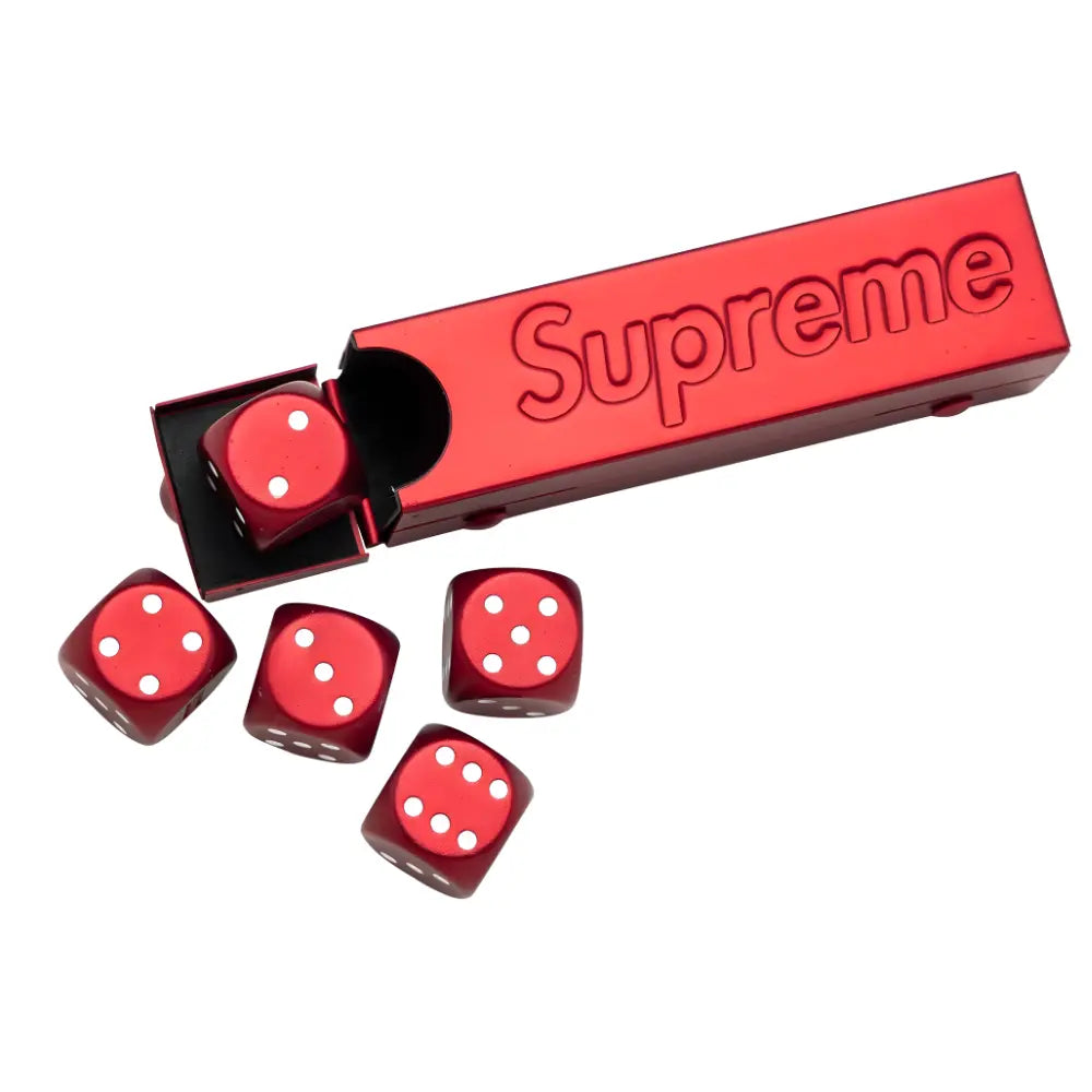 Supreme Dice Aluminum Set Red Supreme