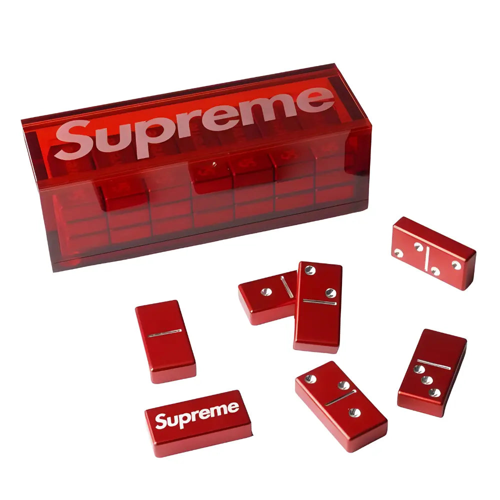 Supreme Aluminum Domino Set Red 3