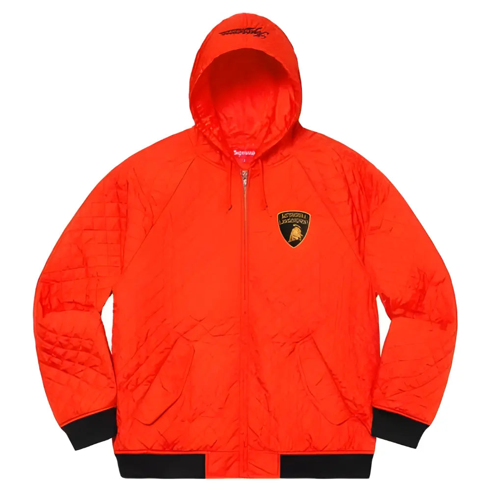 Supreme Automobili Lamborghini Hooded Work Jacket Orange Supreme