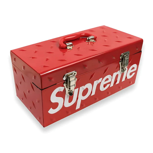 Supreme Diamond Plate Tool Box Red 1