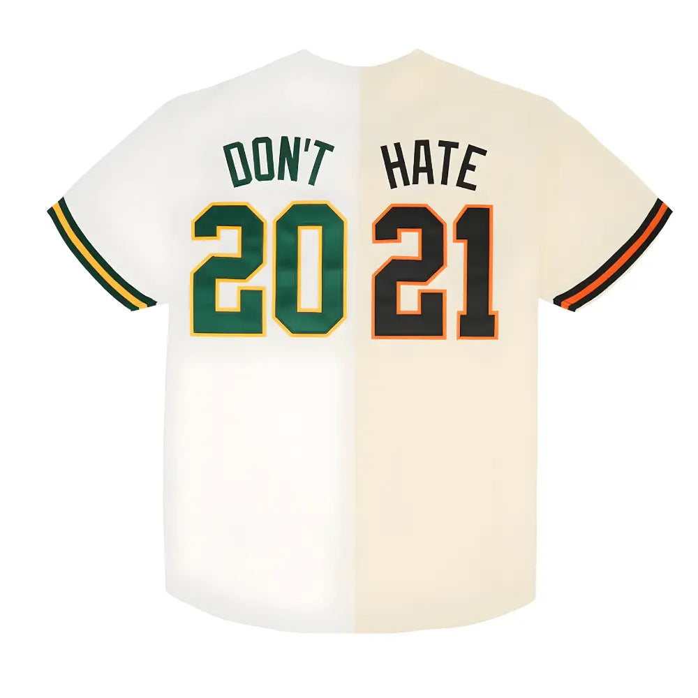 Supreme Don't Hate Baseball Jersey Natural Supreme