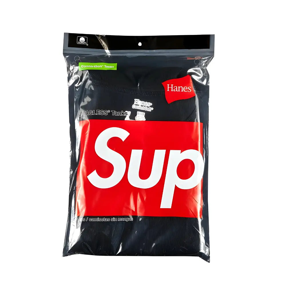 Supreme Hanes Tagless Tank Tops (3 Pack) Supreme