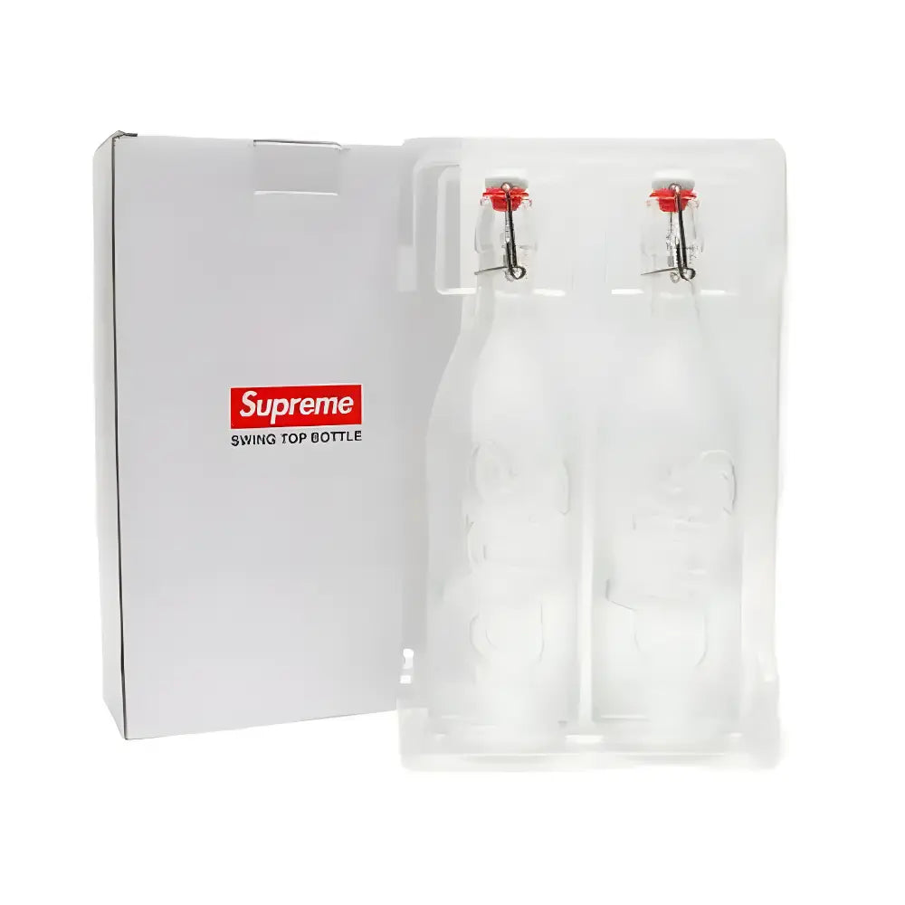 Supreme Swing Top Bottle 1.0L (Set of Two) Clear Supreme