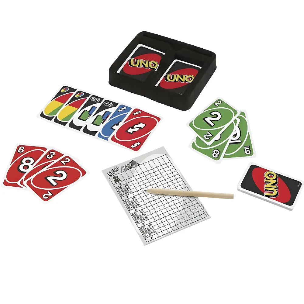 Uno Deluxe Fast Fun Card Games Tin 3