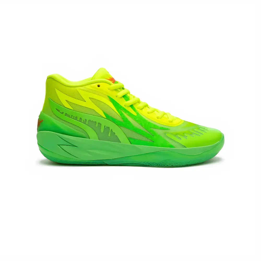 Puma Lamelo Ball Mb.02 Nickelodeon Slime in Fluro Green - Main Image