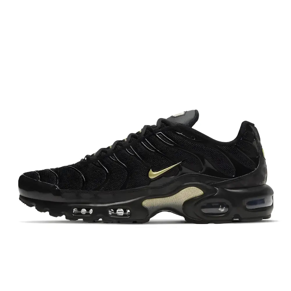 Nike Air Max Plus Black Metallic Gold Sneakers 2019 - Main Image