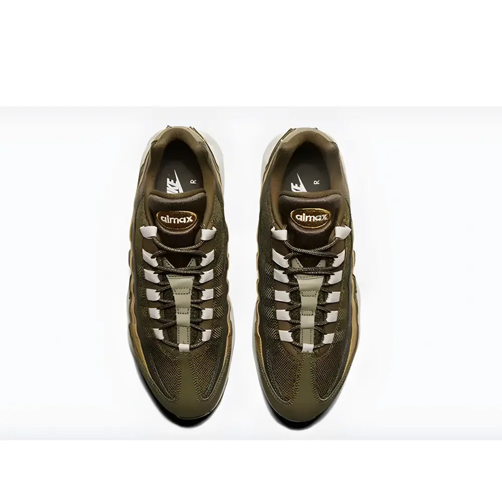 Nike Sneakers Air Max 95 Olive Canvas - Aerial Image