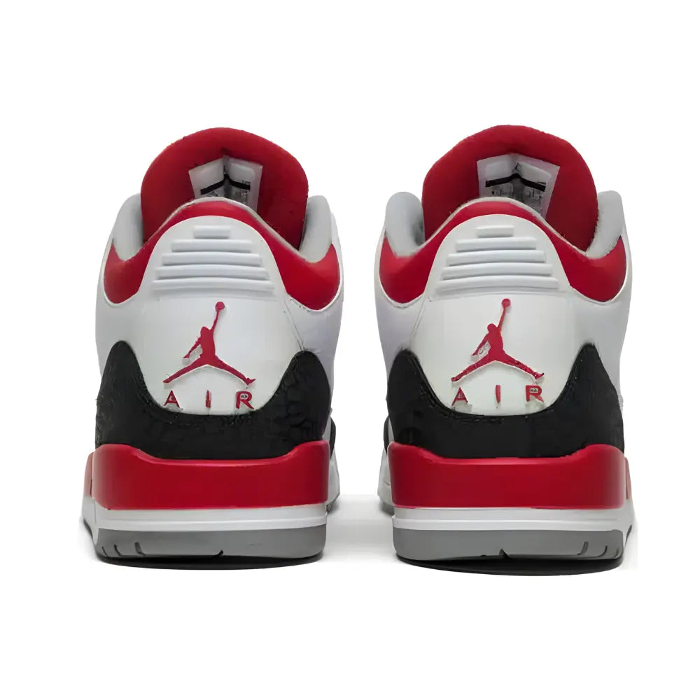 Jordan 3 Retro Fire Red 2013 - Rear Image