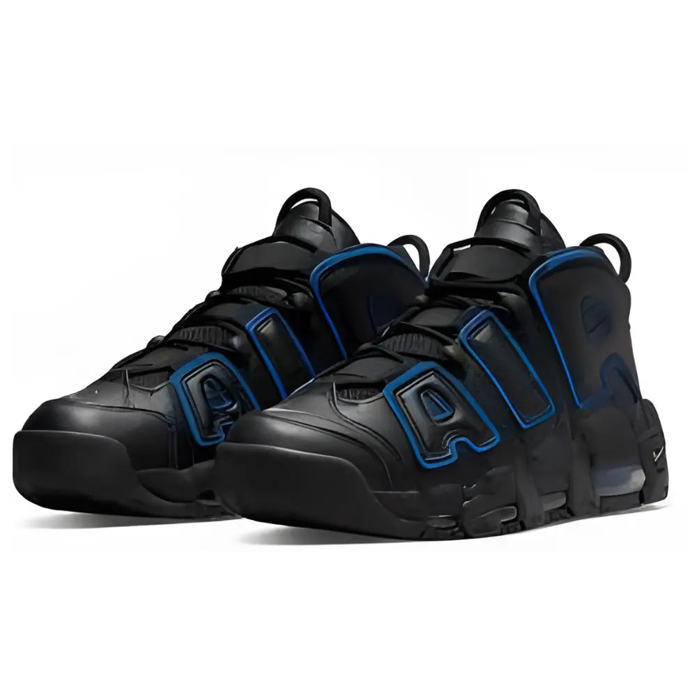 Nike Air More Uptempo 96 Black Game Royal Iron Grey - Side Image