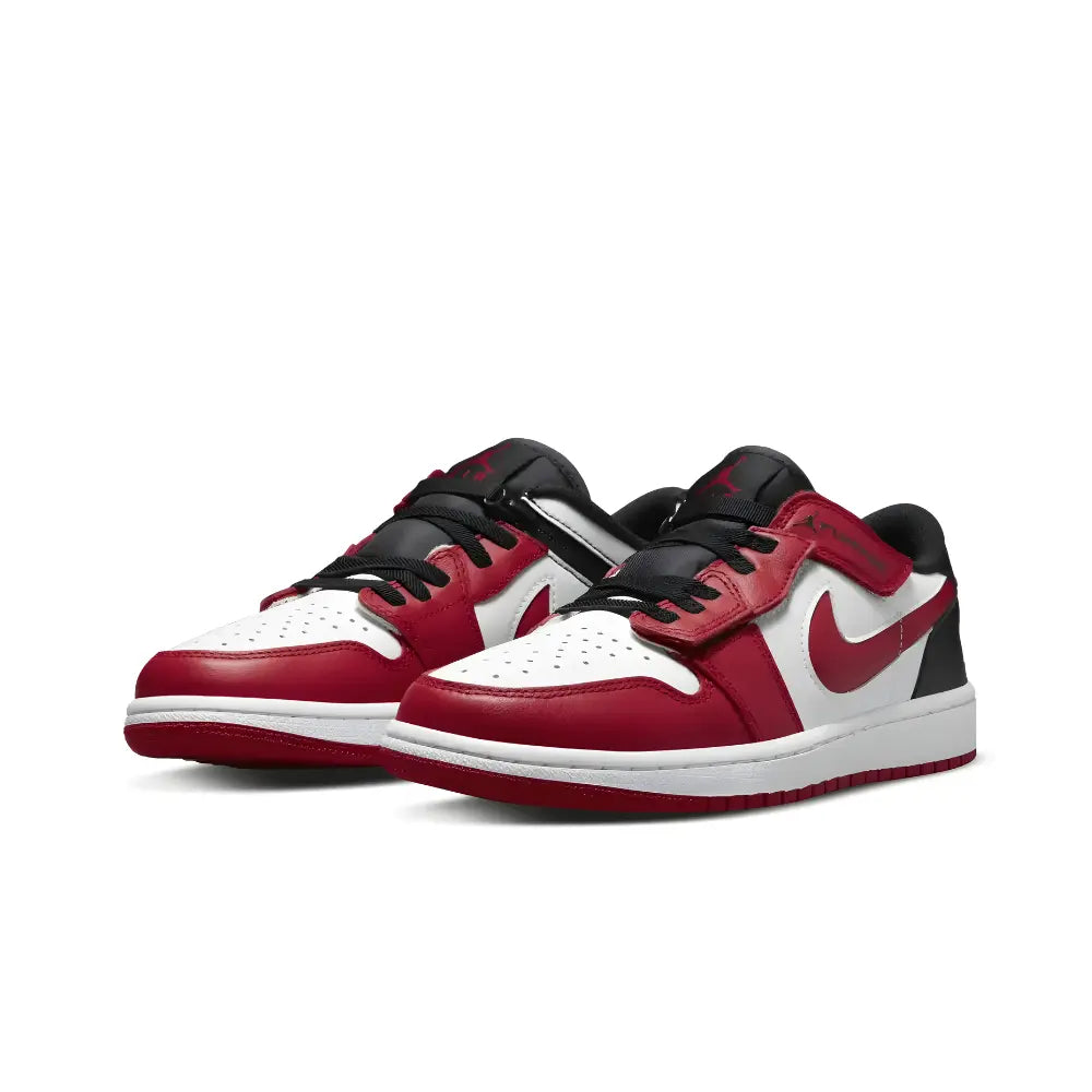 Jordan 1 Low Flyease Gym Red - Angled Side View