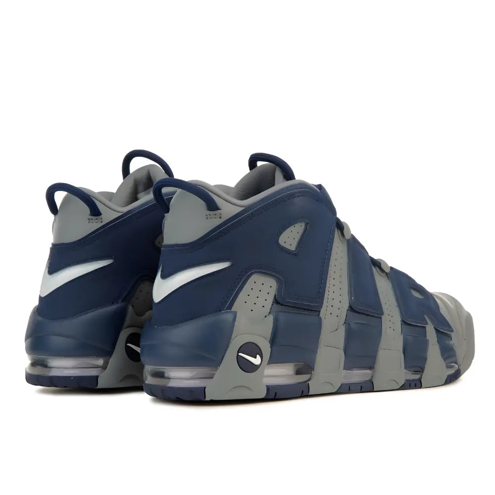 Nike Air More Uptempo Cool Grey Midnight Navy - Rear Image