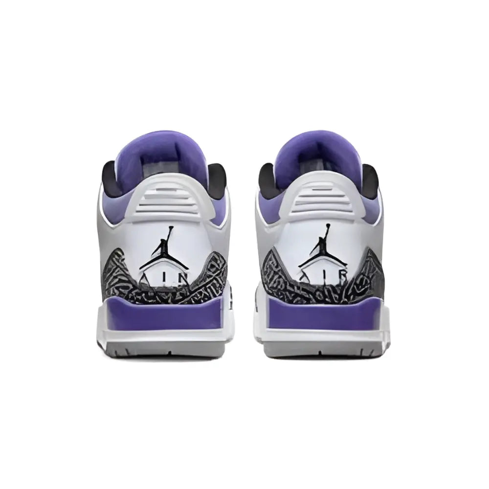 Nike Jordan 3 Retro Dark Iris - Rear View