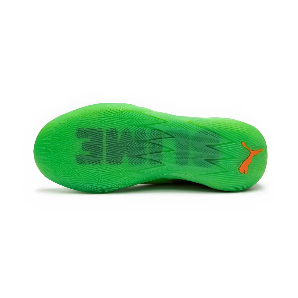 Puma Lamelo Ball Mb.02 Nickelodeon Slime in Fluro Green - Sole Image