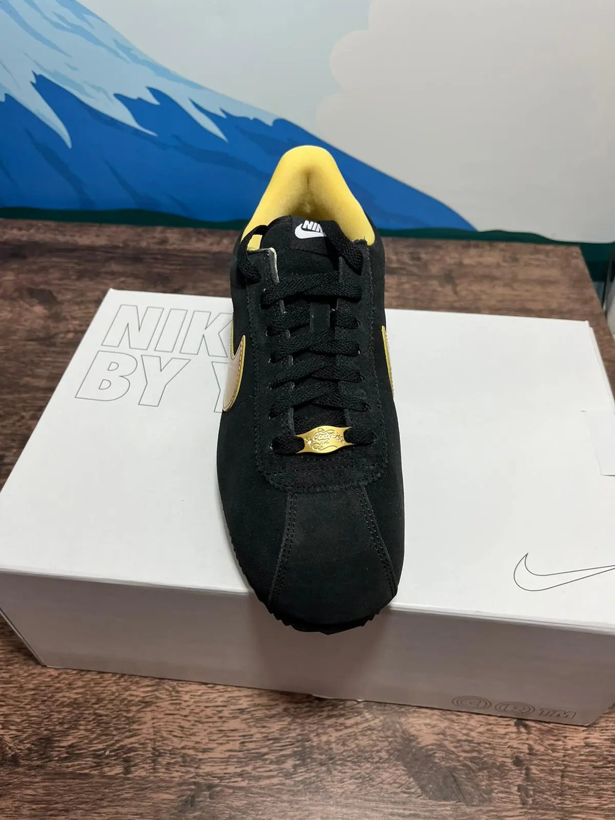 Nike Cortez By You Black And Gold NIKE